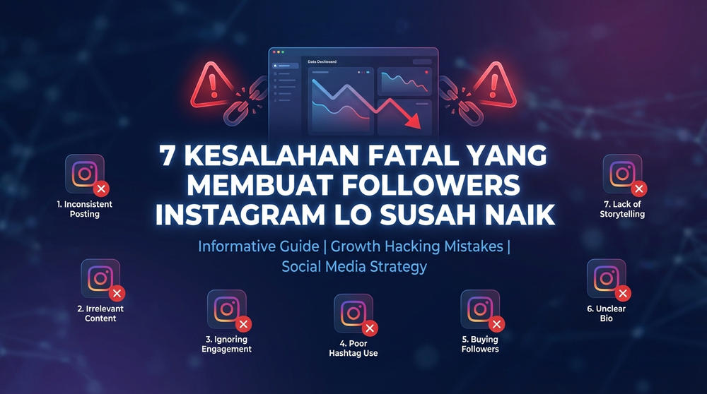 7 Kesalahan Fatal yang Membuat Followers Instagram Lo Susah Naik