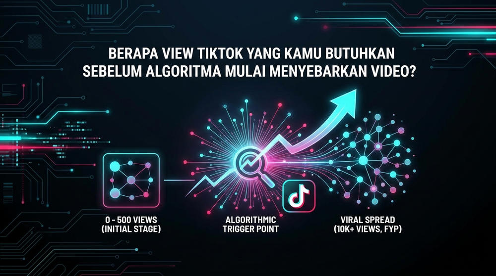 Berapa View TikTok yang Kamu Butuhkan Sebelum Algoritma Mulai Menyebarkan Video?