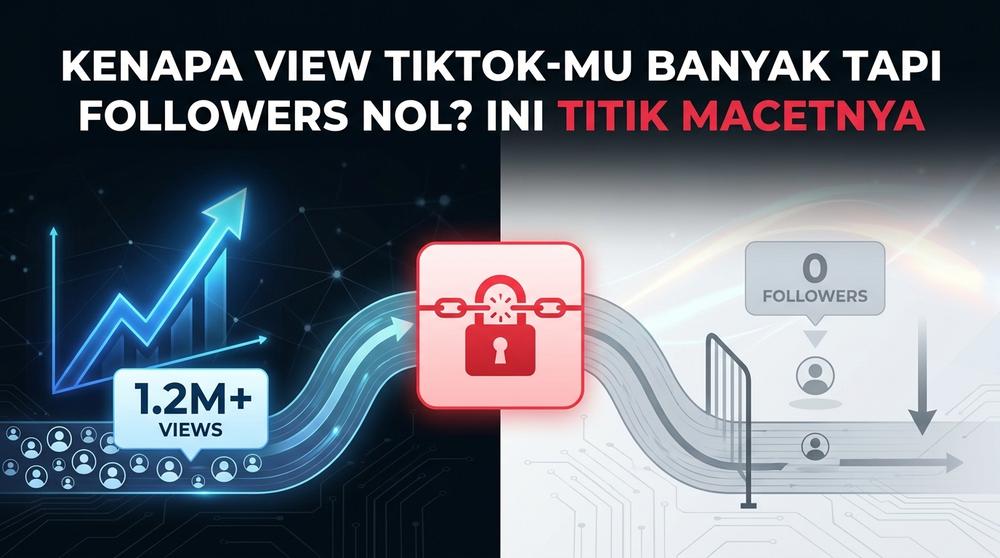 Kenapa View TikTok-mu Banyak tapi Followers Nol? Ini Titik Macetnya