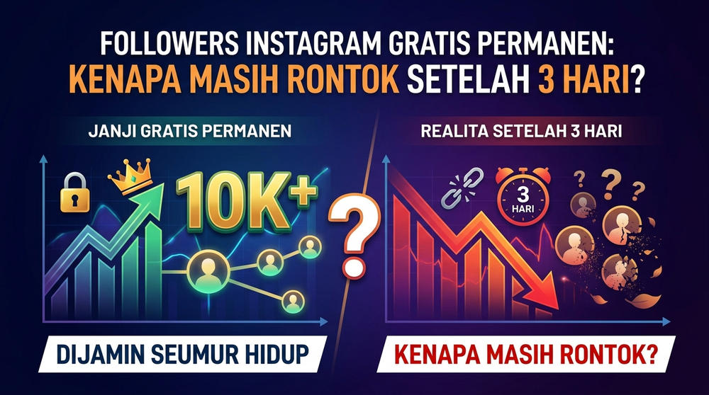 Followers Instagram Gratis Permanen: Kenapa Masih Rontok Setelah 3 Hari