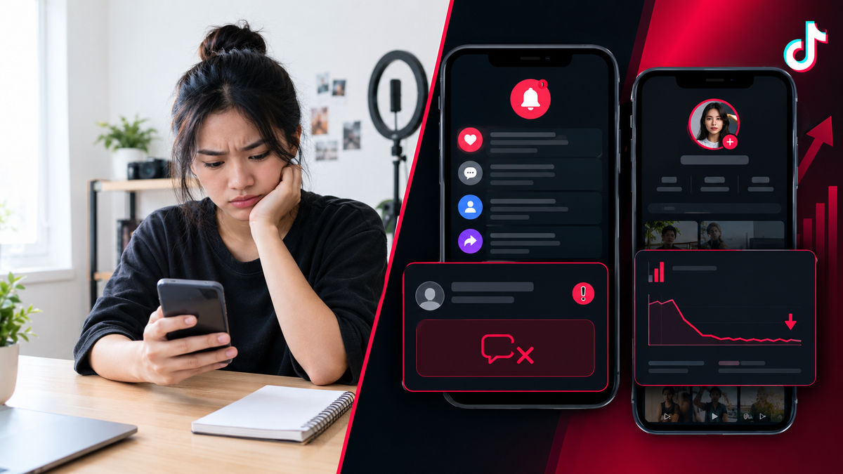 Ilustrasi: Akun TikTok dibatasi kenapa? Kelompokkan penyebab dari notifikasi dan fitur yang gagal