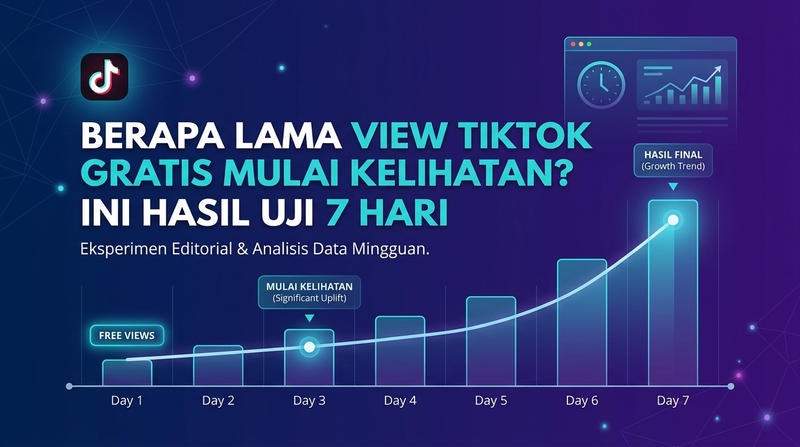 Ilustrasi view tiktok gratis berapa lama