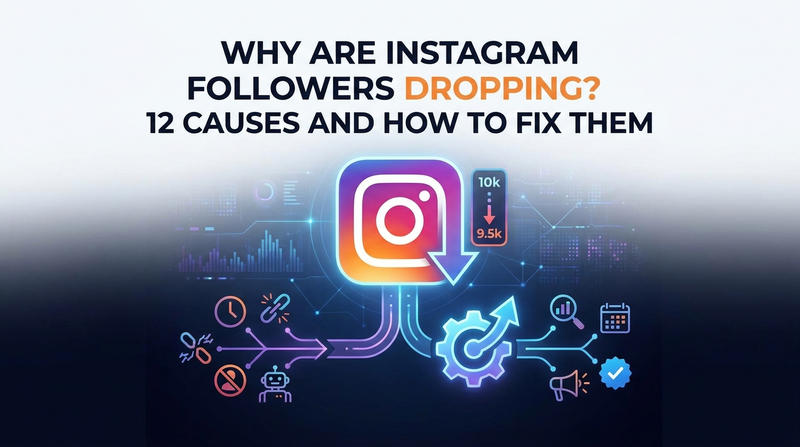 Ilustrasi Followers Instagram Turun