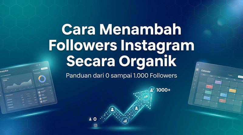 Ilustrasi followers Instagram organik