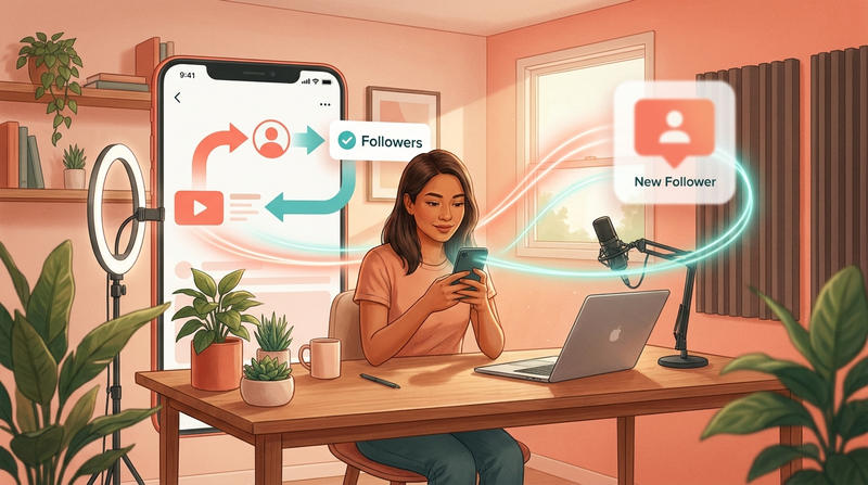 Ilustrasi Followers TikTok Gratis