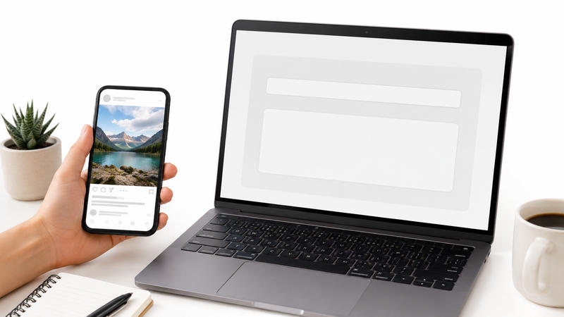 Ilustrasi Download Foto IG